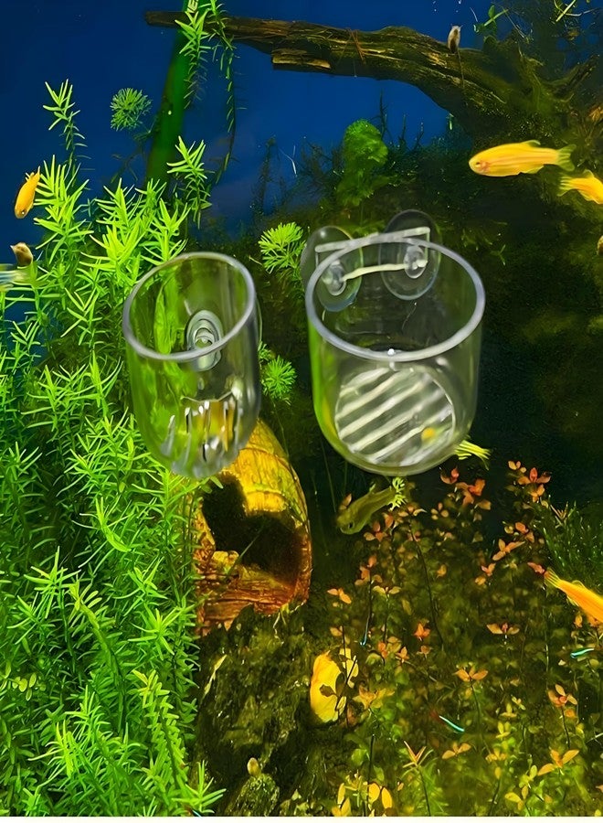 Kryoflare 2Pcs Aquarium Plant Pot, Fish Tank Planter with Suction Cups, Plants Holder Decoration Cup - Image 5